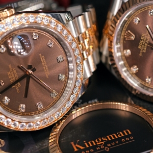 Rolex Date-just Chocolate Diamond 41mm 126331