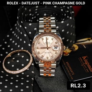 Rolex Date-just Everose Pink Champagne Gold 41mm 126331