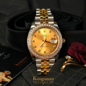 Rolex Date-just Gold Dial 41mm 126333