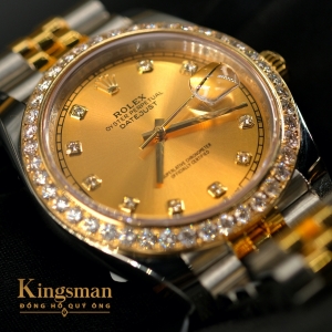 Rolex Date-just Gold Dial 41mm 126333