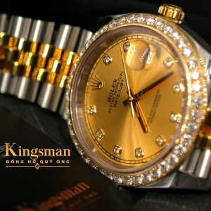 Rolex Date-just Gold Dial 41mm 126333