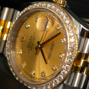 Rolex Date-just Gold Dial 41mm 126333