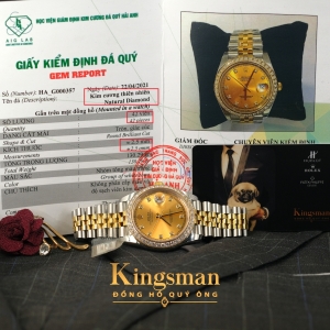 Rolex Date-just Gold Dial 41mm 126333
