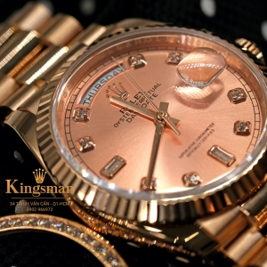Rolex Day-date Champagne Everose 36mm 128235