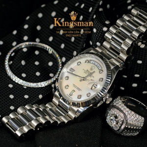 Rolex Day-date Mother of Pearl White Gold 36mm 128236
